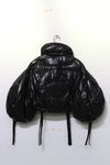 CHENPENG leaf down jacket CP22AWJ011 oil surface black